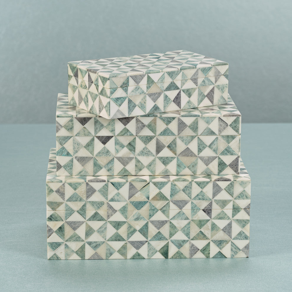 Manado Bone Decorative Box, Medium