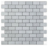 Allure Gray Honed 1x2 Brick Marble Mosaic