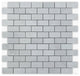 Allure Gray Honed 1x2 Brick Marble Mosaic