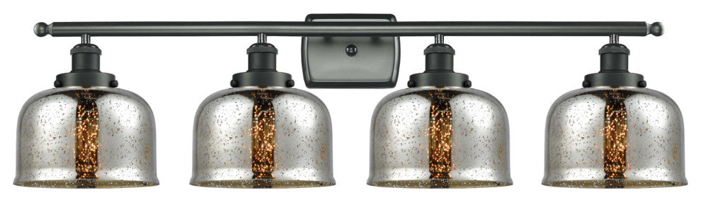 Innovations 916-4W-BK-G78 4-Light Bath Vanity Light, Matte Black