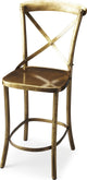 Butler Bennington Antique Gold Bar Stool