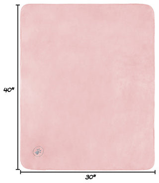 Petmaker 100% Waterproof 40"x30" Pet Lap Throw, Pink