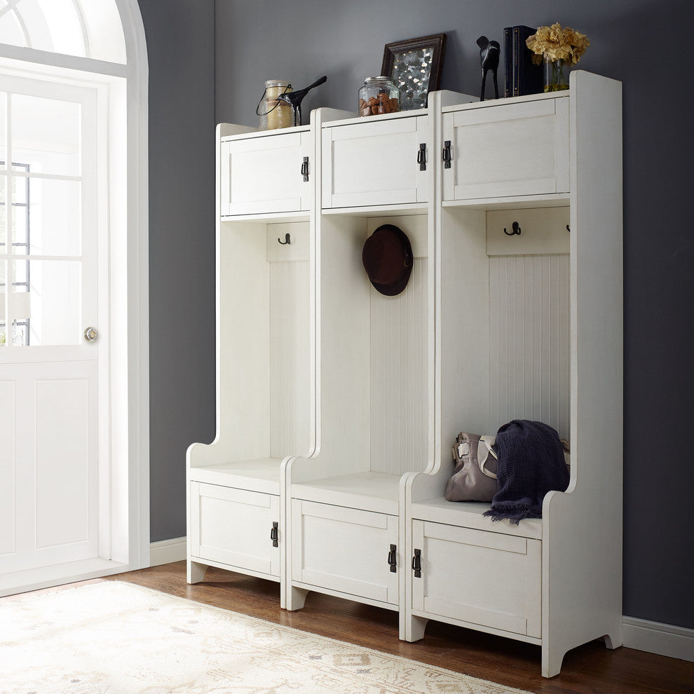 Fremont 3-Piece Entryway Kit, 3 Towers, White