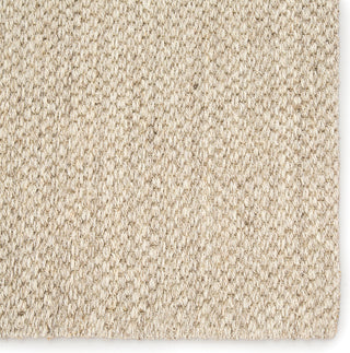 Jaipur Living Naples Natural Solid White/Taupe Area Rug, 2'x3'