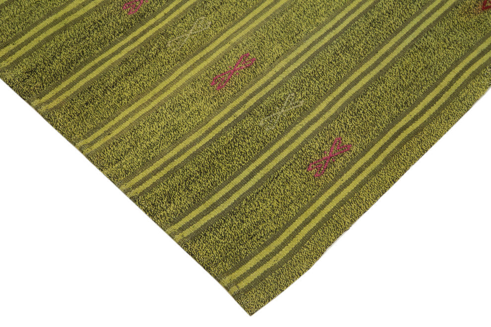 Rug N Carpet - Handmade Oriental 6' 2'' x 9' 1'' Antique Wool Kilim Rug