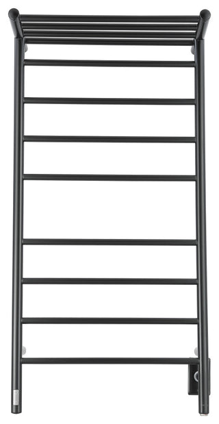 Ancona Piazzo OBT 8-Bar Towel Warmer, On-Board Timer, Matte Black