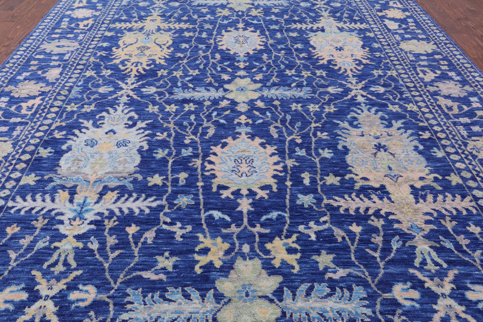 Turkish Oushak Hand Knotted Wool Rug 10' 3" X 13' 8" - Q13314