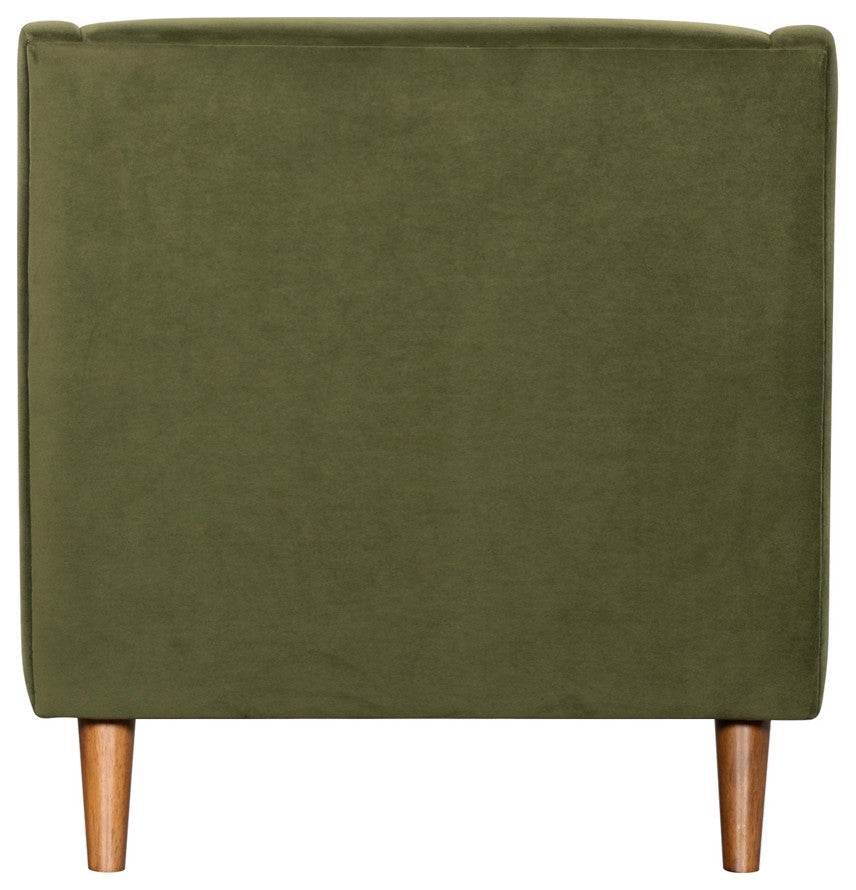 Missy Club Chair, Green Velvet