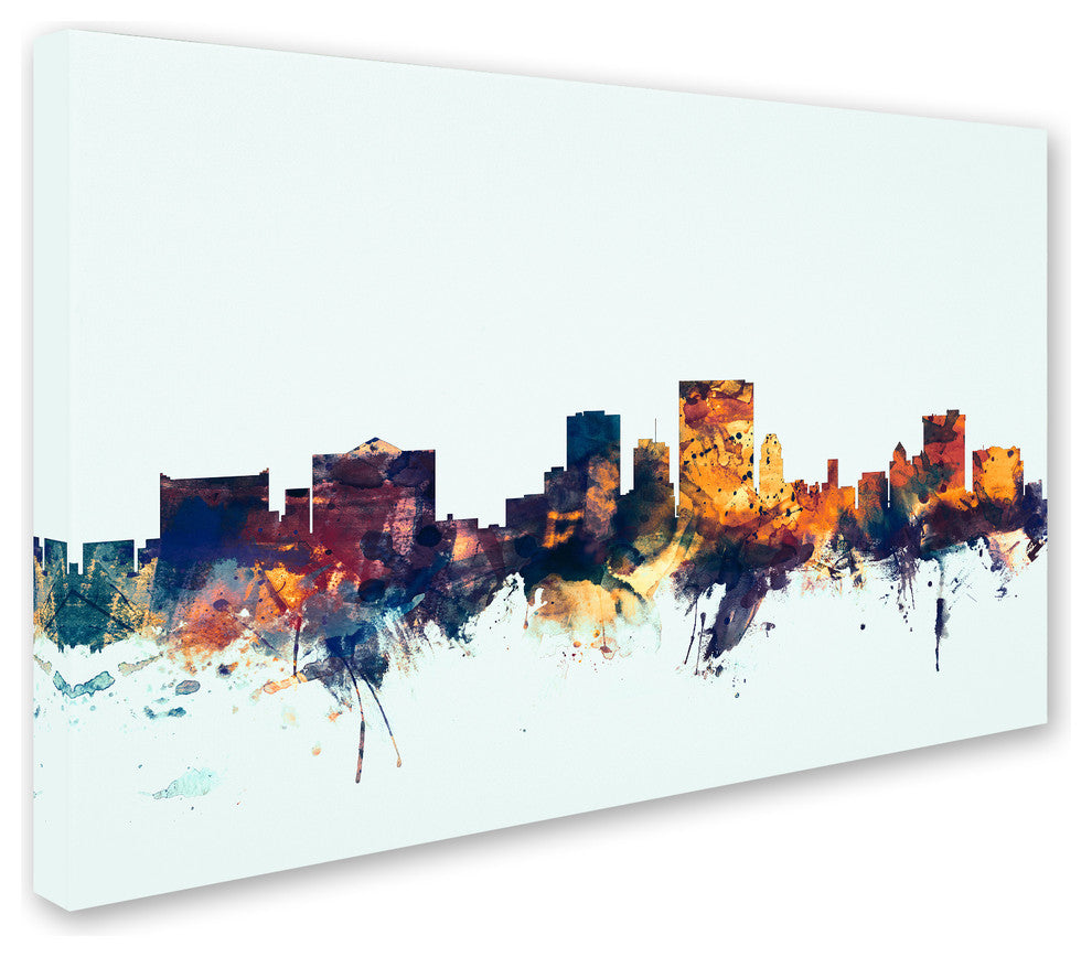 Michael Tompsett ''El Paso Texas Skyline Blue'' Canvas Art, 30x47