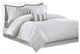 Madison Park Hampton 7 Piece Comforter Set in White