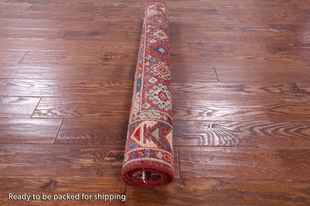 4' 1" X 5' 9" Fine Turkmen Ersari Hand Knotted Wool Rug - Q12765