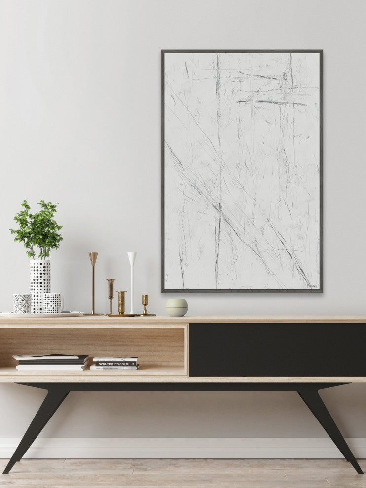 "Key Intersection" Floater Framed Painting Print on Canvas, 24x36