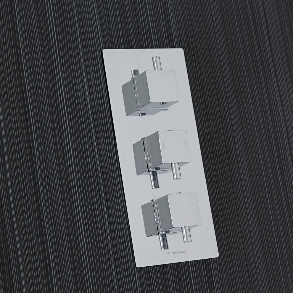Fontana Chrome Shower System Set With Body Sprays and Hand Held Shower