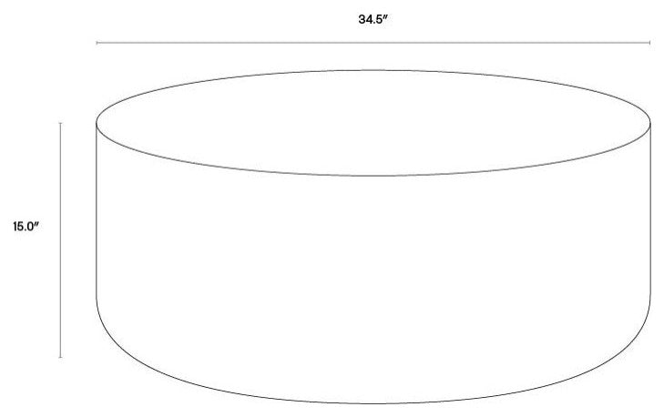 Diaz Coffee Table, Gray, Wood Grain Brown