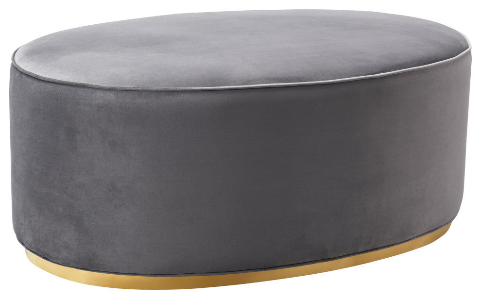 Scarlett Grey Ottoman