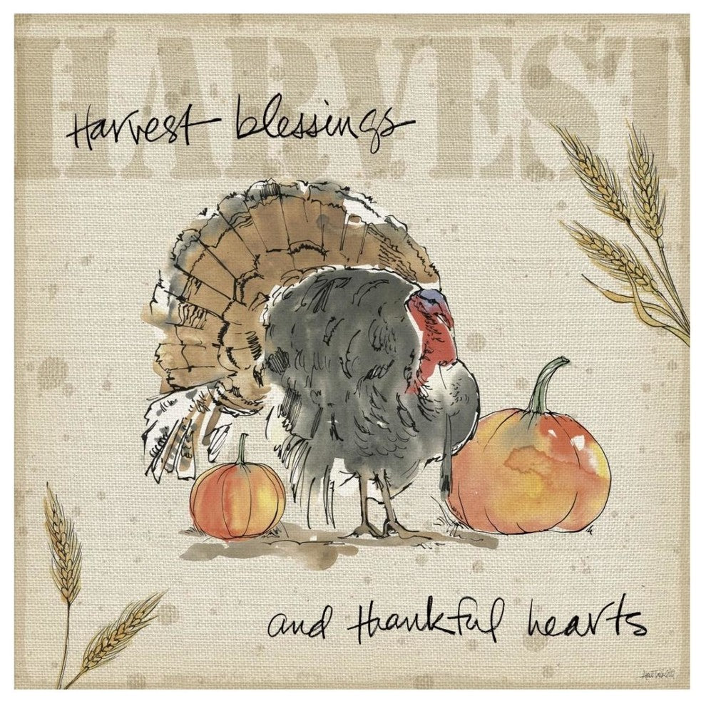 "Be Thankful II" Digital Paper Print by Anne Tavoletti, 32"x32"