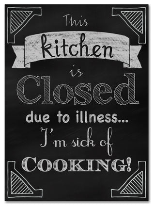 Tina Lavoie 'Sick Of Cooking' Canvas Art, 14" x 19"
