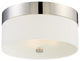 Libby Langdon for Crystorama Grayson 3 Light Polished Nickel Ceiling Mount