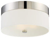 Libby Langdon for Crystorama Grayson 3 Light Polished Nickel Ceiling Mount