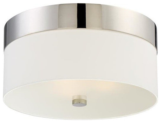 Libby Langdon for Crystorama Grayson 3 Light Polished Nickel Ceiling Mount