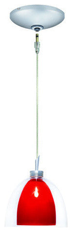 1-Light Low Voltage Monorail Pendant Kit, Red