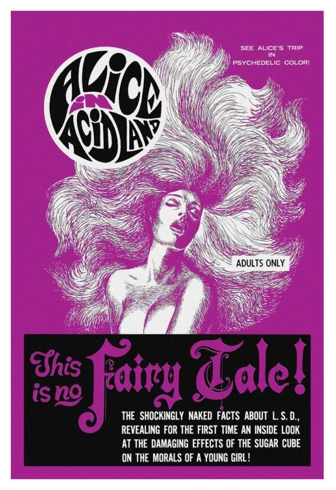 "Vintage Vices: Alice in AcidLand" Digital Paper Print by Vintage Vices, 26"x38"