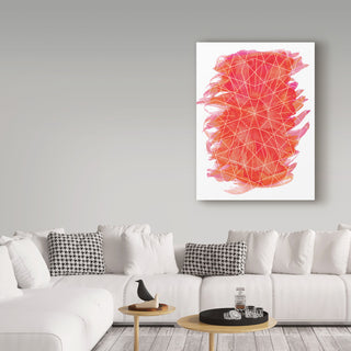 "Geometric Fire 1" by Erin Clark, Canvas Art, 24"x18"