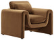 Waverly Performance Velvet Armchair - Brown