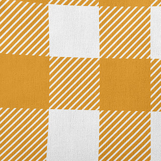 Buffalo Plaid Accent Pillow, Golden Mustard, 18"x18"