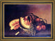 Rubens Peale Still Life with Watermelon  Framed Premium Canvas Print, 18"x27"