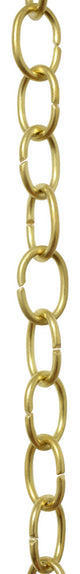 RCH Hardware Brass Loop Chandelier Chain, 3', Polished Brass, U18