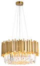 Bethel International MU10C22G 8 Light Chandelier, Gold