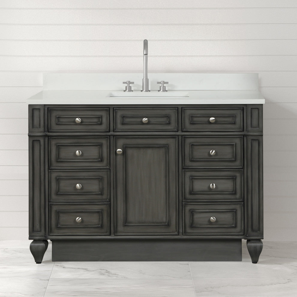 Winston 48" Single Vanity, Gray