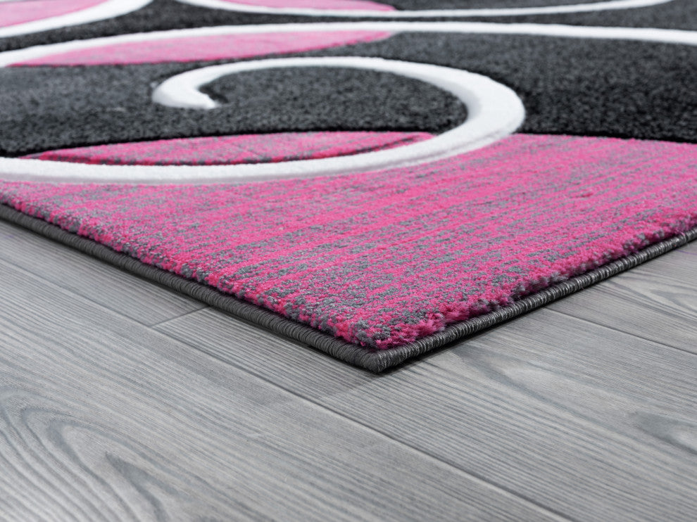 United Weavers Bristol Riley Pink Area Rug 7'10x10'6