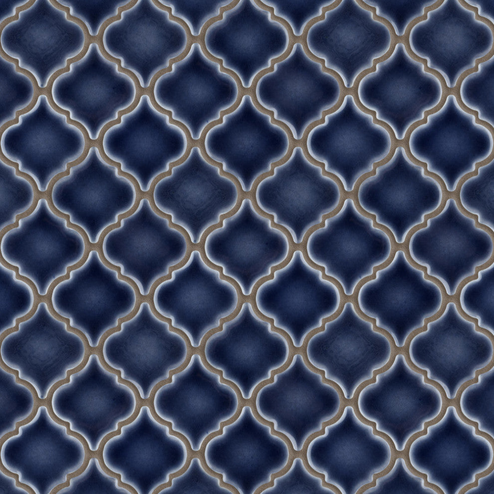 Hudson Tangier Mosaic Floor and Wall Tile, Noir