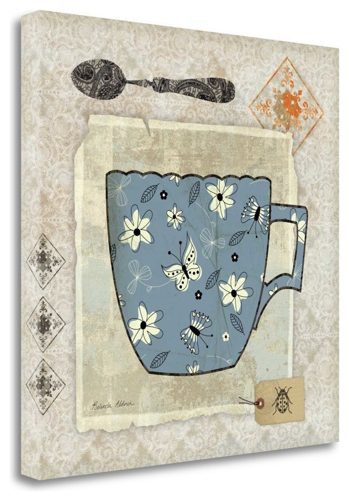 "Garden Cafe IV" By Belinda Aldrich, Giclee Print on Gallery Wrap Canvas