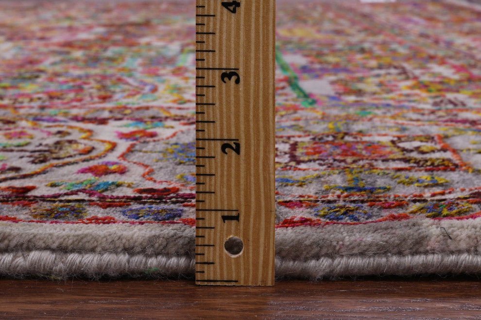 Wool & Silk Mamluk Handmade Rug 7' 9" X 9' 10" - Q13726