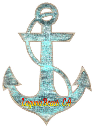 Decorated Anchor Wooden Door