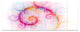 Beautiful Pink Fractal Pattern, Abstract Wall Art Canvas, 83"x32", 7 Panels