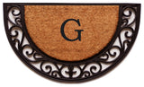 Plantation Arch Monogram Doormat 18"x30", Letter G