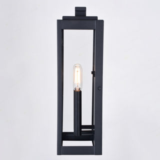 Hampton 7.5" 2 Light Outdoor Wall Light Textured Black