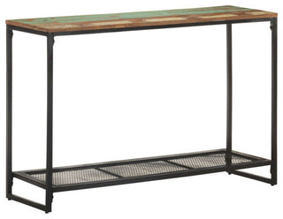 vidaXL Console Table Entryway Table Side Table with Shelf Solid Wood Reclaimed