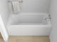 Vanity Art Alcove Soaking Acrylic Bathtub, Pure White, 60"x30", Right