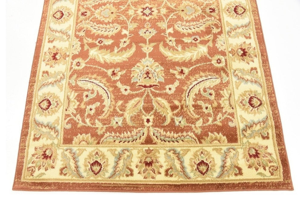 Unique Loom Brick Red Hickory Voyage 4'' 0 x 6'' 0 Area Rug