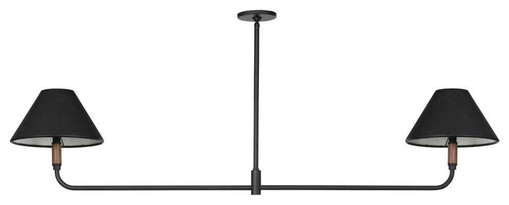 Cullen Linear Double Pendant-Black