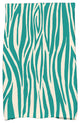 Wood Stripe Geometric Print Hand Towel, Jade