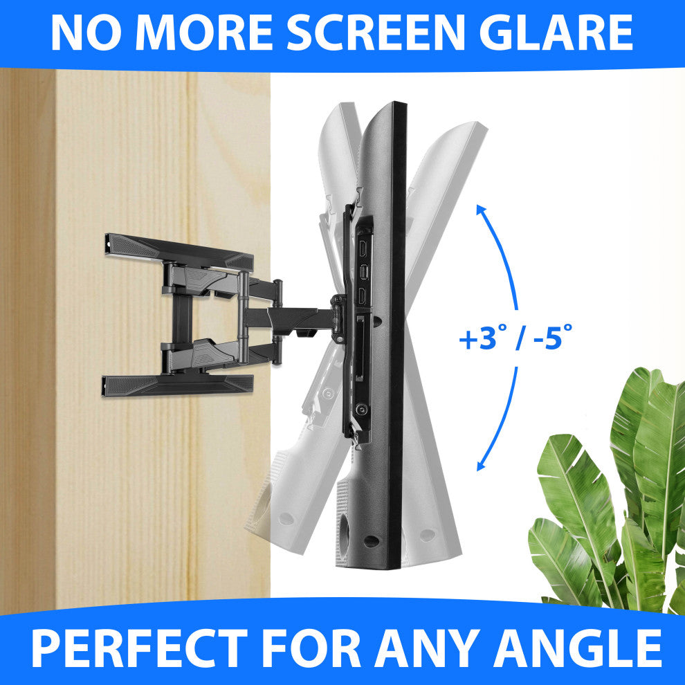 Full Motion Articulating TV Wall Tilt Mount Bracket Tilting 42-70" w/HDMI cable