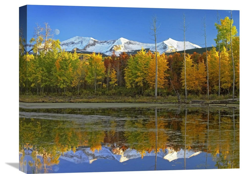 "Full Moon Over East Beckwith Mountain Rising, Colorado" Artwork