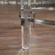 GDF Studio Orson Acrylic and Tempered Glass Square Circular End Table