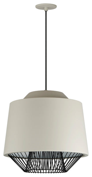 ET2 E11394 Phoenix 19"W LED Cage Pendant - Gray / Black